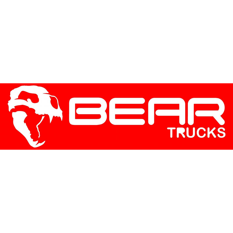 Bear Logo Sticker Red