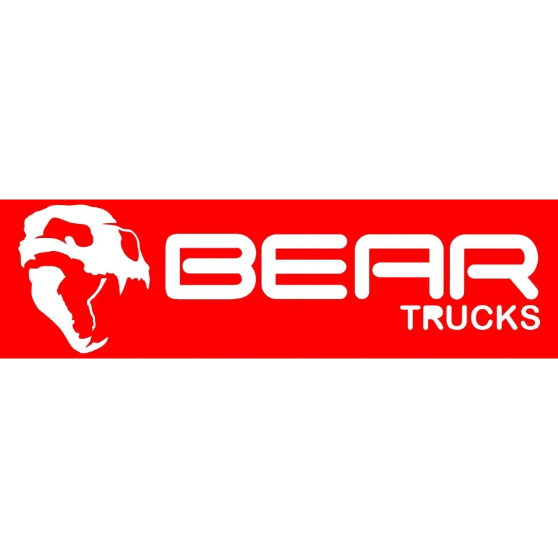 Bear Logo Sticker Red