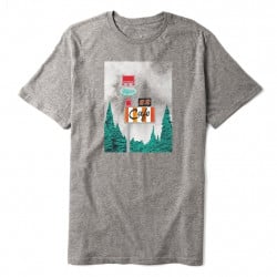 Habitat Twin Peaks R & R Landscape T-Shirt Gray