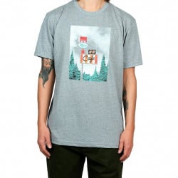 Habitat Twin Peaks R & R Landscape T-Shirt Gray