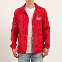 Volcom Brews Coach Jacket Red