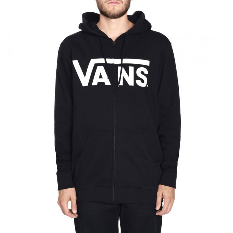 Vans Classic Zipped Hoodie Black/White