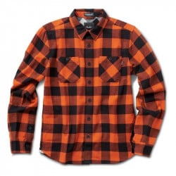 Primitive Herringbone Buffalo Shirt Orange