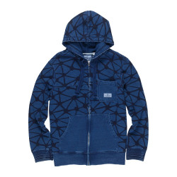 Element Indigo Fleece Zip Hoodie Indigo Blue