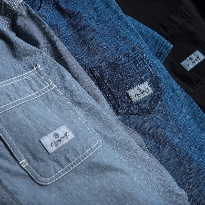 Element Indigo Crew Pocket T-Shirt Mid Blue Indigo