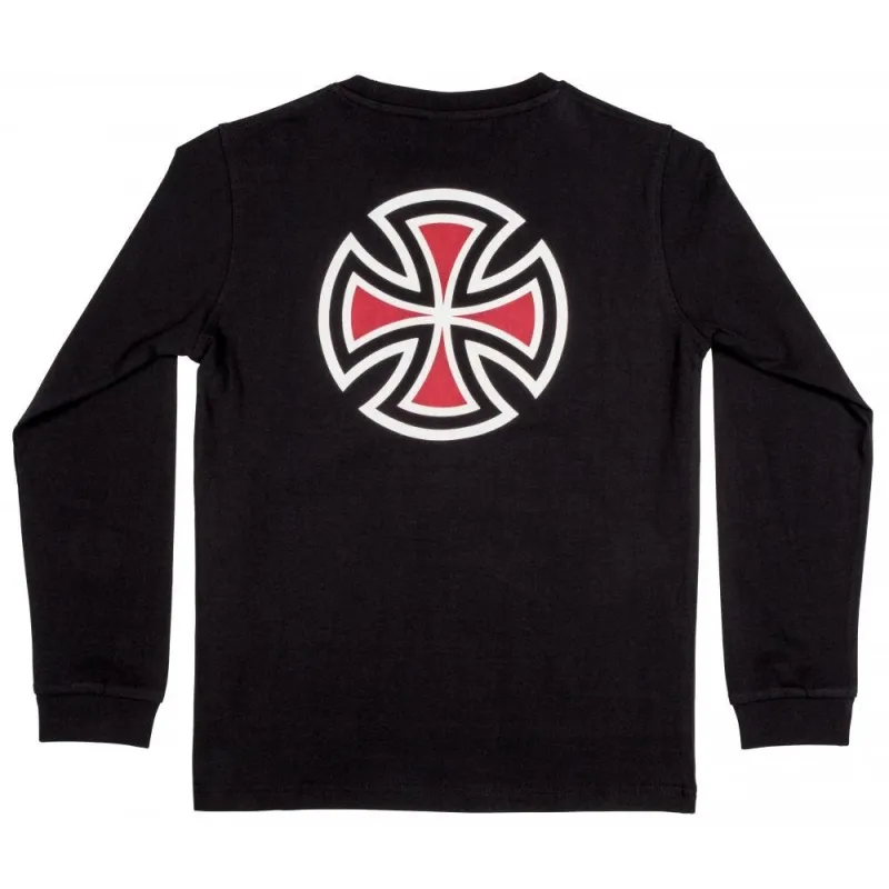 Independent Kids Longsleeve Bar Cross Black