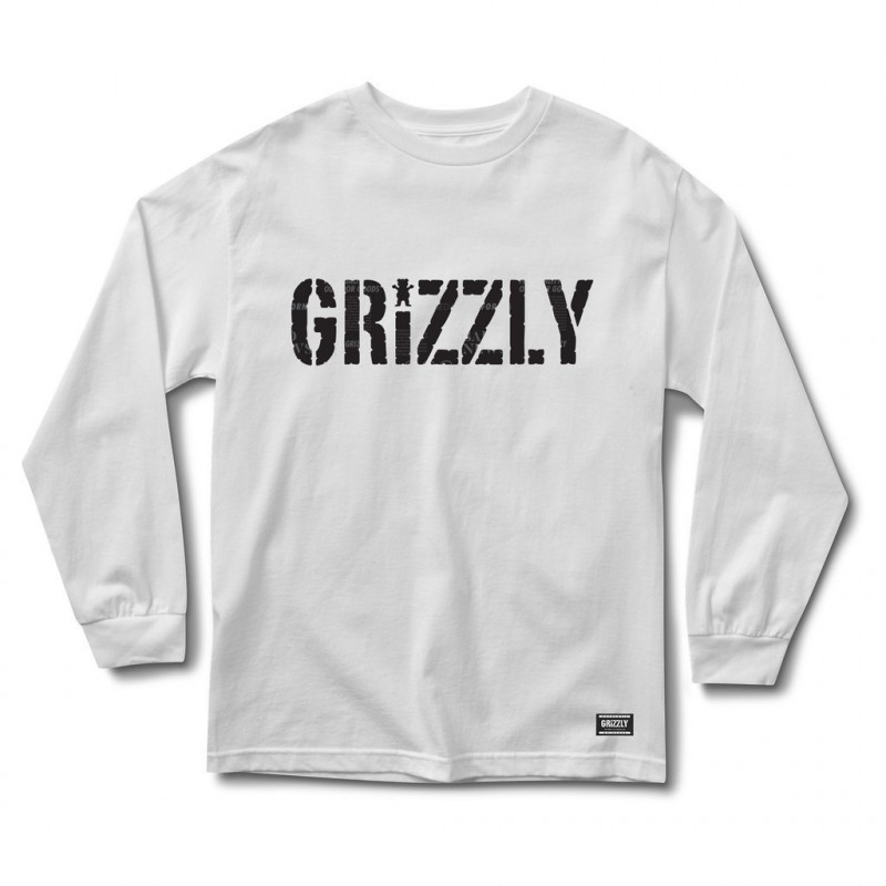 Grizzly Headlines Longsleeve White