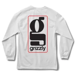 Grizzly Gentlemans Longsleeve White