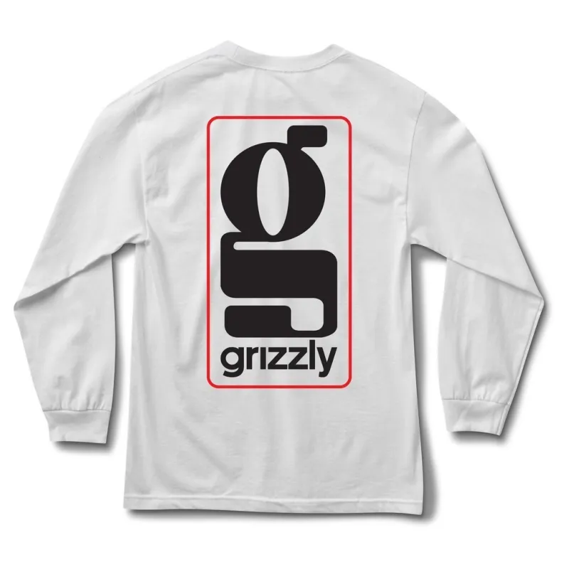 Grizzly Gentlemans Longsleeve White