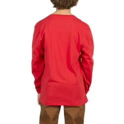 Volcom Circle Stone Kids Longsleeve True Red