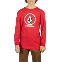 Volcom Circle Stone Kids Longsleeve True Red