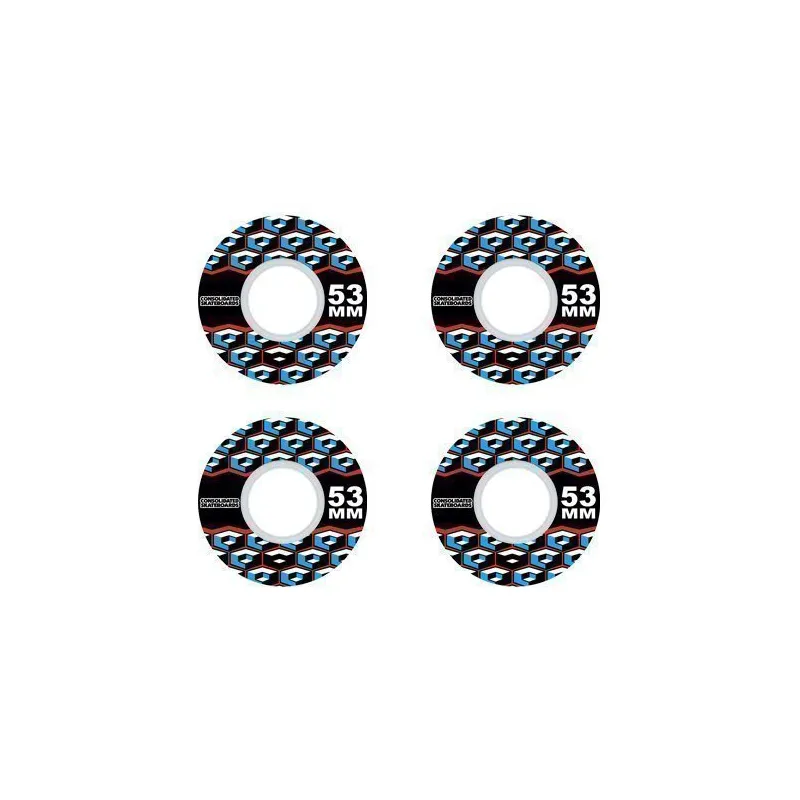 Consolidated Cracked Cube 53mm Skateboard Rollen