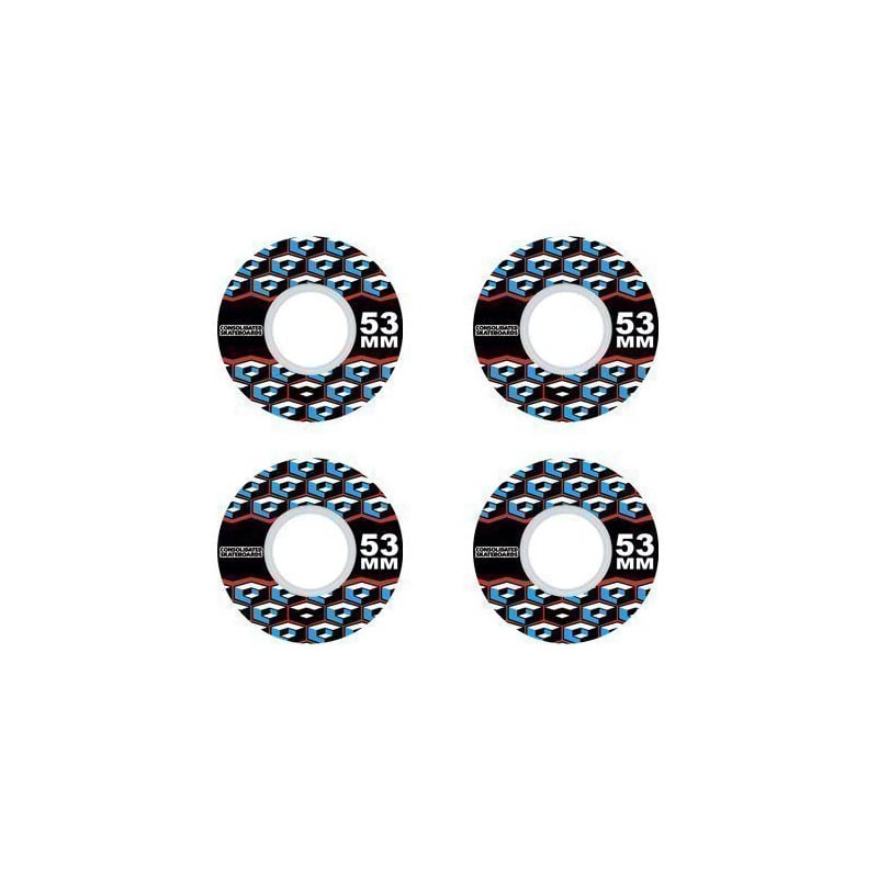 Consolidated Cracked Cube 53mm Skateboard Wheels