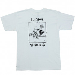 Dogtown Suicidal Pool Skater White T-Shirt