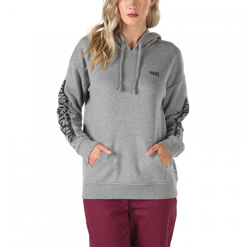 Vans Wall Tangle Boyfriend Women's Hoodie Grey Heather