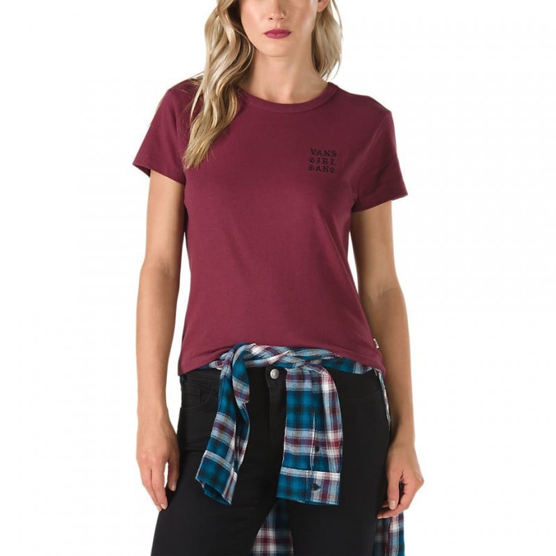 Vans Clan Baby Women's T-Shirt Burgundy