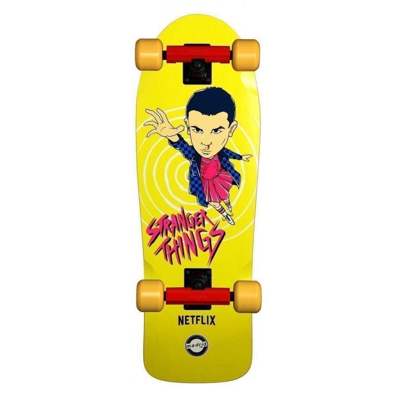 Madrid X Stranger Things Eleven Yellow - Old School Skateboard Complete Madrid X Stranger Things Eleven Yellow - Old School Skateboard Complete