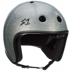 S-One Retro Lifer Helmet Silver Glitter