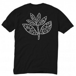 Magenta Plant T-Shirt Lucas Beaufort Black