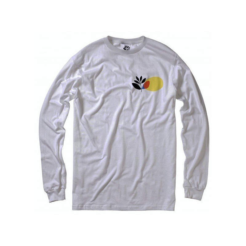 Magenta Panel Longsleeve White Magenta Panel Longsleeve White