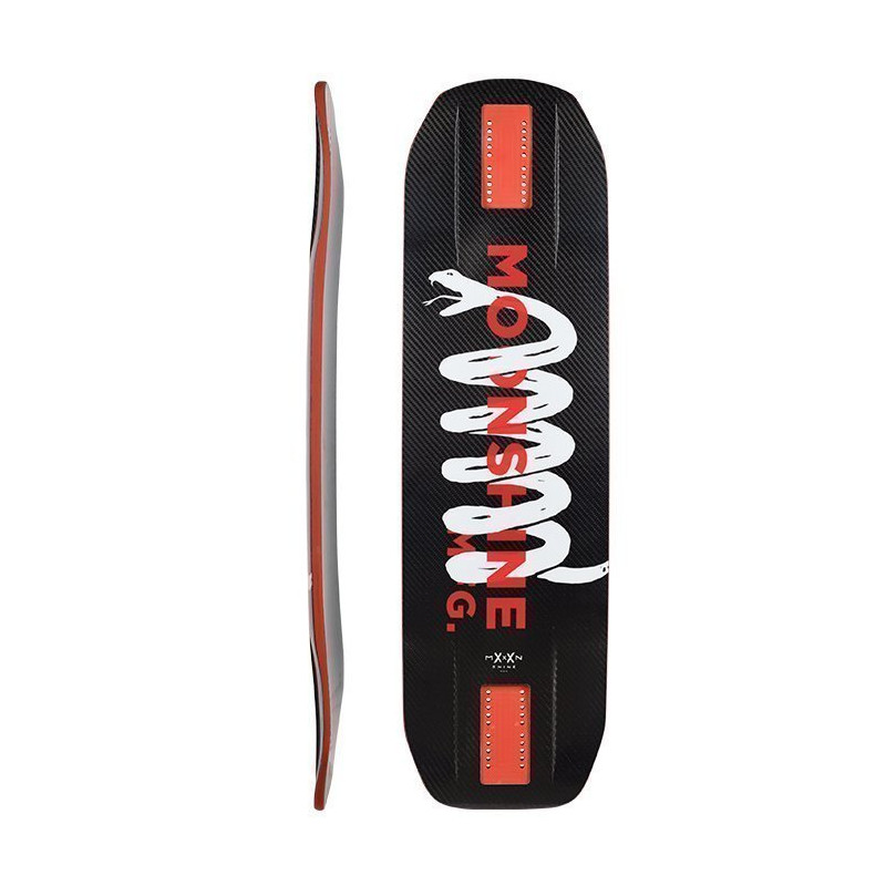 Moonshine Rum Runner Carbon Black/White - Deck Only Moonshine Rum Runner Carbon Black/White - Deck Only