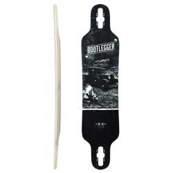 Moonshine Bootlegger Zwart/White Longboard Deck