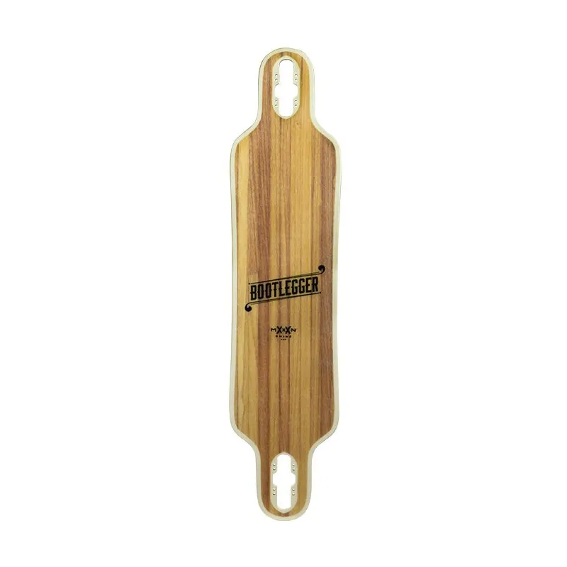 Moonshine Bootlegger Black/White Longboard Deck