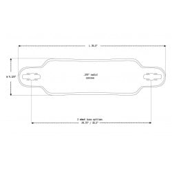 Moonshine Bootlegger Black/White Longboard Deck