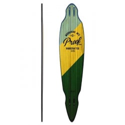 Moonshine Proof Blue/Yellow/Green Longboard Deck