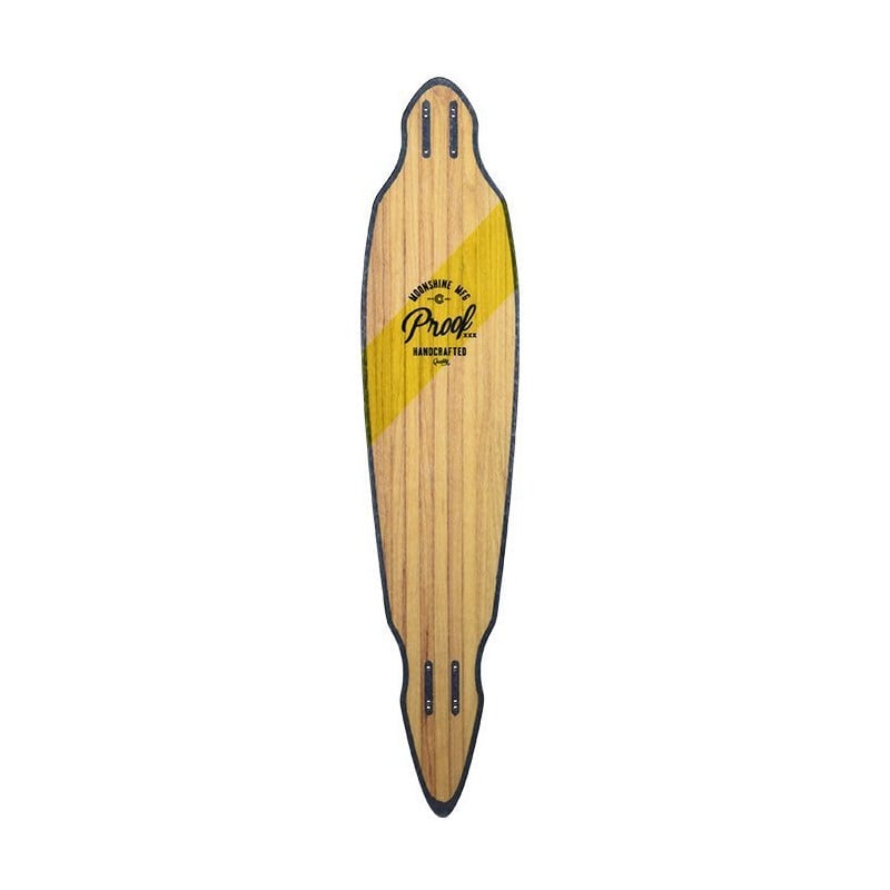 Moonshine Proof Blue/Yellow/Green Longboard Deck