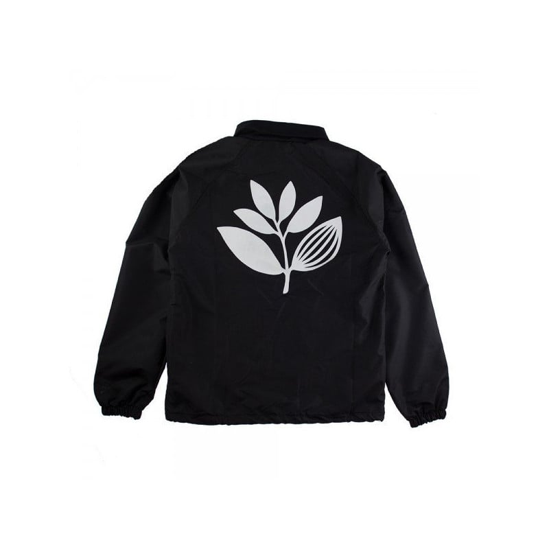Magenta Plant Black Windbreaker Magenta Plant Black Windbreaker