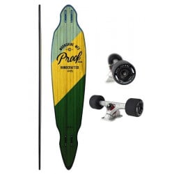 Moonshine Proof Blue/Yellow/Green - Longboard Complete