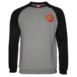Santa Cruz Crew Small Dot Black/Dark Heather