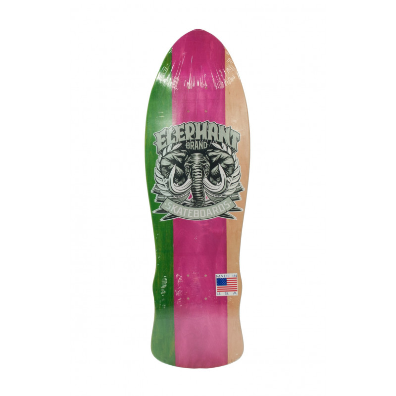 Elephant Street Axe 9.5" Tri Color Green/Pink/Natural - Deck Only Elephant Street Axe 9.5" Tri Color Green/Pink/Natural - Deck Only
