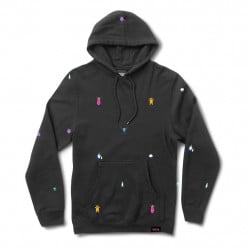 Grizzly X Adventure Time Life Burrito Hoodie Black