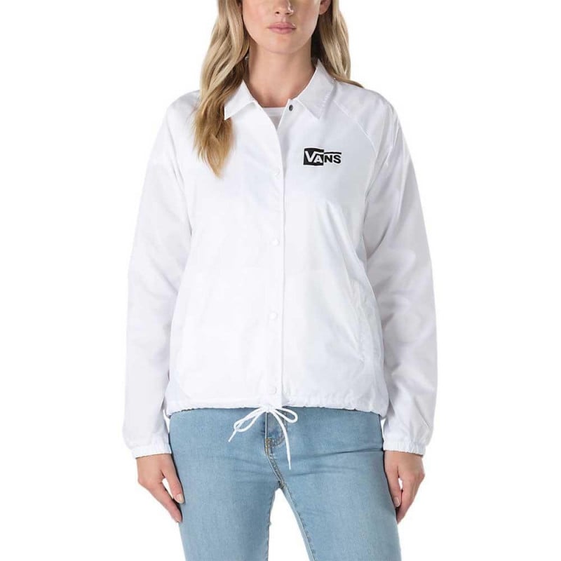 Vans Thanks Coach Jacket Check Box White