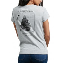 Volcom Easy Babe Rad 2 Women T-Shirt Heather Grey