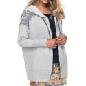 Roxy Adventure Way Zip Hoodie Heather Grey