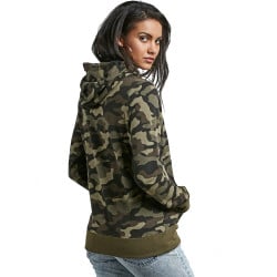 Volcom Vol Stone Women's Hoodie Dark Camo