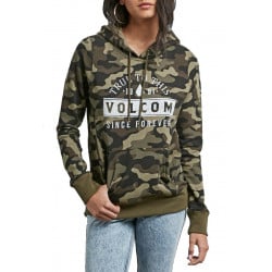 Volcom Vol Stone Women Hoodie Dark Camo