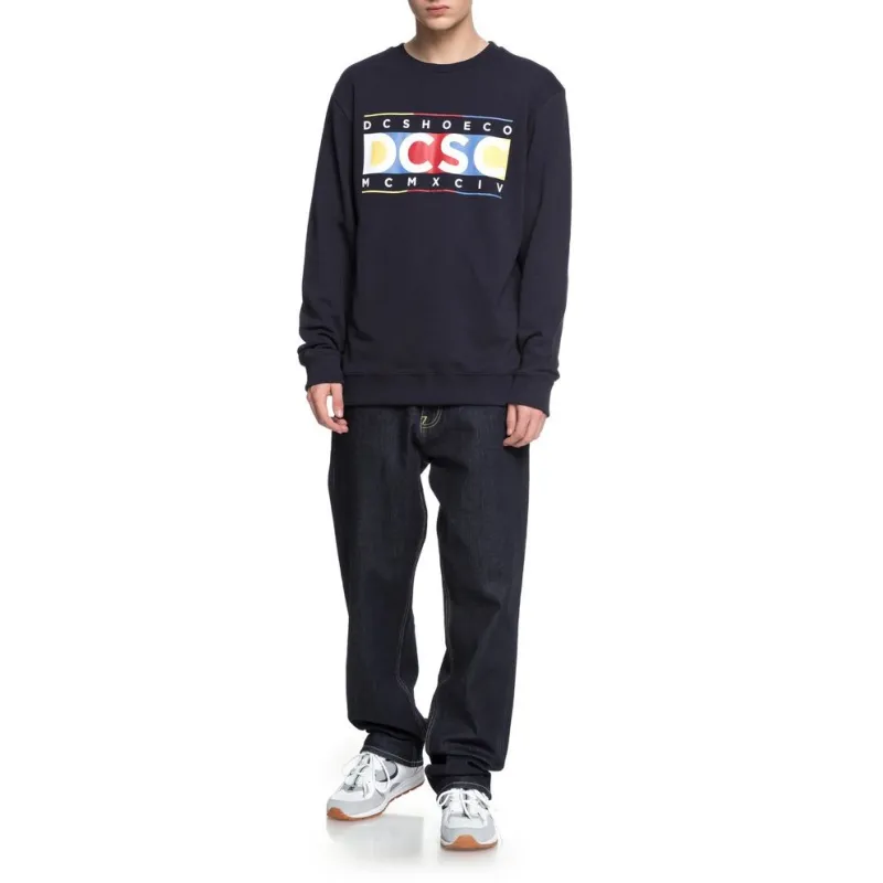 DC Knuckle In A Row Crew Dark Indigo