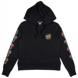 Santa Cruz Women's Roses Hoodie Black