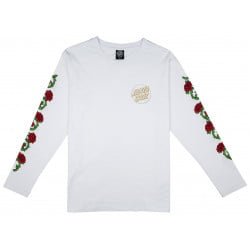 Santa Cruz Women's Roses Longsleeve White