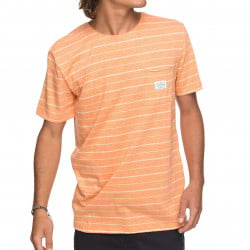 Quiksilver Zermets T-Shirt Vintage Cadmium Grindle Stripes