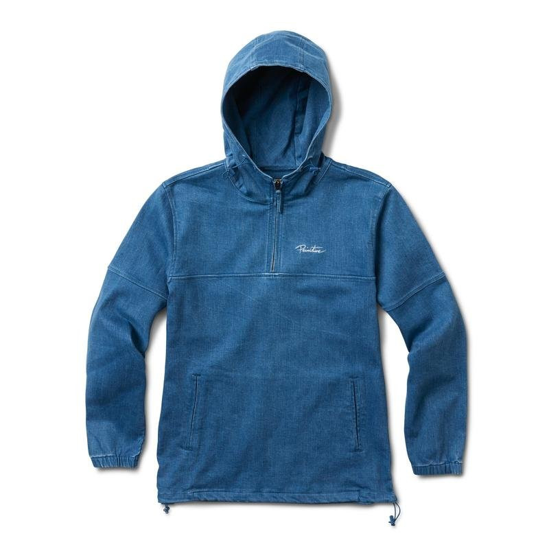 Primitive Endeavor Anorak Jacket Indigo Denim