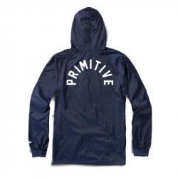 Primitive Big Arch Hooded Windbreaker Jacket Navy