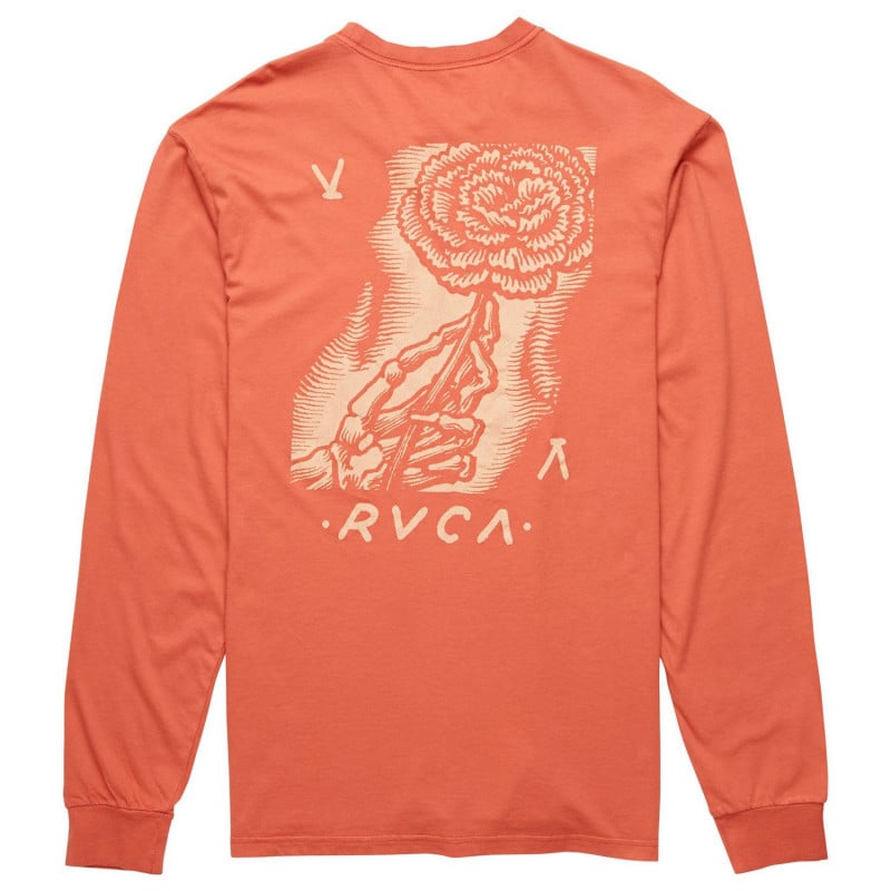 RVCA Women's Day Longsleeve Red Clay