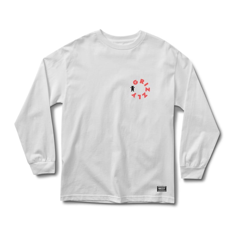 Grizzly Pipeline Longsleeve White