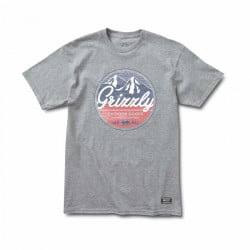 Grizzly Frosted Peaks T-Shirt Heather Grey