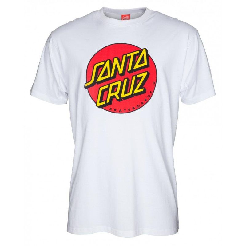 Buy Santa Cruz Classic Dot TShirt White at Europe